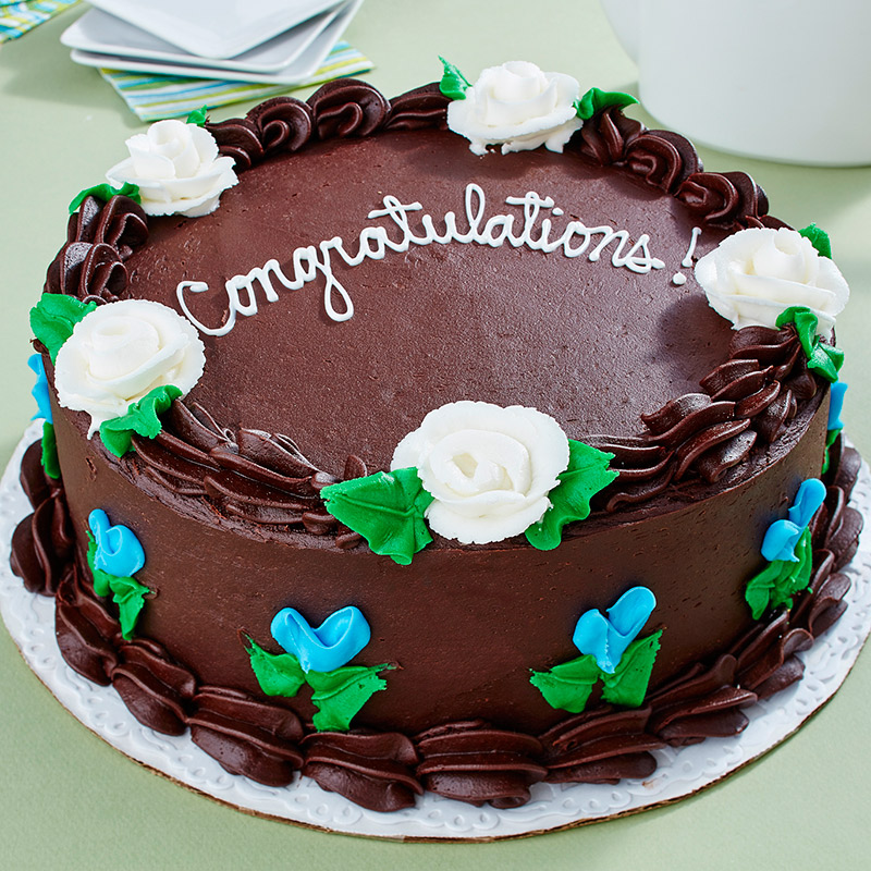 Vegan Chocolate Congratulations Cake | Lola's